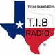 Logo de T.I.B Radio - Powered by Texas Island Boys.