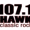 107.1 The Hawk - KDBX logo