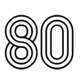 Logo de Radio Record - Record 80-x
