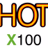 HOT X100 - Hits of Toady logo