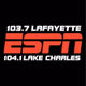 Logo de ESPN 103.7 Lafayette 104.1 Lake Charles - KLWB-FM