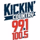Kickin' Country 99.1/100.5 - KSOO-FM logo