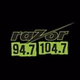 Razor 94.7 104.7 - WZOR logo