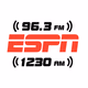 Logo de 96.3/1230 AM ESPN Radio - WOLH