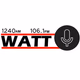 Logo de 1240AM & 106.1FM WATT - WATT