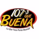Que Buena 107.3 - KAJE logo