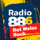 Radio 88.6 - Rot-Weiss-Rock logo