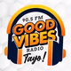 Logo de 90.5 Good Vibes FM - DXRS