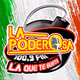 Logo de La Poderosa 100.9 - XHSM