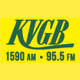 Logo de 1590AM 95.5FM KVGB - KVGB