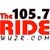 The Ride 105.7 - WUZR logo