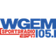 WGEM Sports Radio 105.1 - WGEM-FM logo