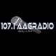 107.1 AAGRADIO logo