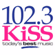 Logo de 102.3 KiSS FM - CKY-FM
