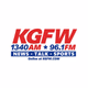 Logo de 1340 AM/96.1 FM KGFW - K241CN