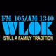 FM 105 FM/AM 1340 WLOK - WLOK logo