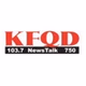 Newstalk 750 - 103.7 - KFQD logo