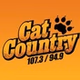 Cat Country 107.3 and 94.9 - K257AG logo