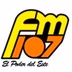 K107.5 FM logo