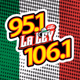 Logo de La Ley 95.1 FM & 106.1 FM - WJNX